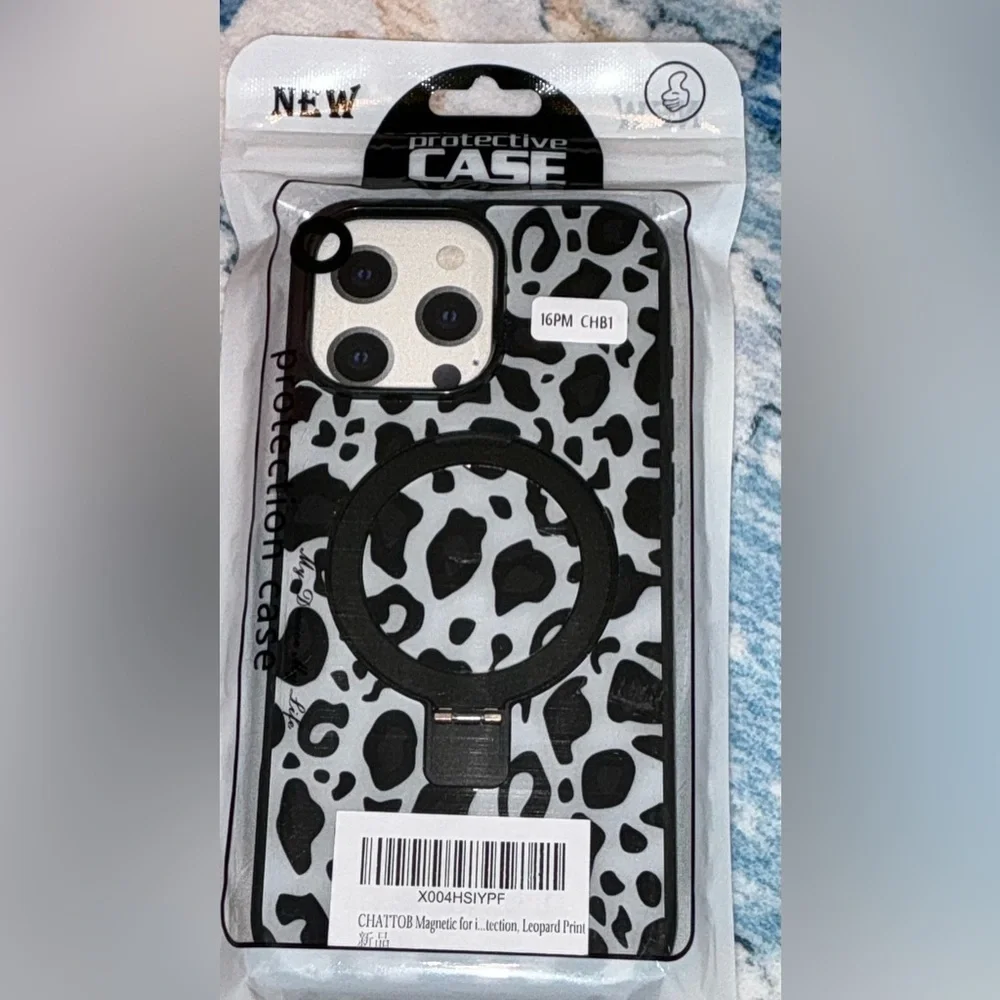 Capaunvda Black and Gray I Phone 16 Pro Max 6.9” Case